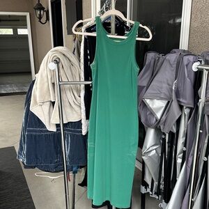 MOTHER Vibrant Green Midi Dress